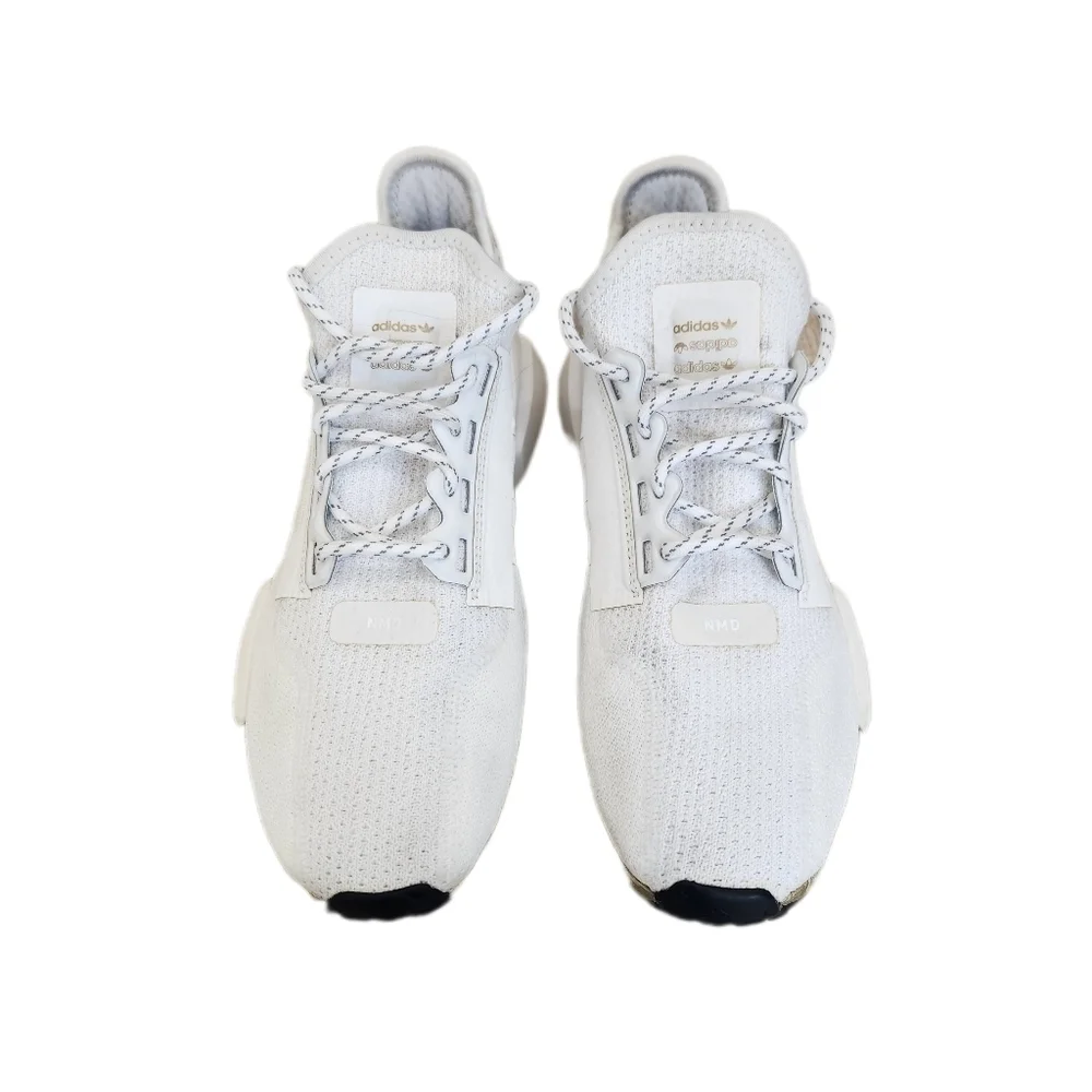 ADIDAS NMD R1 V2 Gold Boost Running Lace Stretch Sneakers White, US Men's 7.5